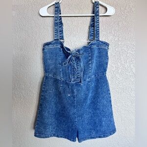 NWT Fashion Nova Denim Romper
